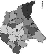 Pneumonologia i Alergologia Polska 2015, vol. 83, no. 2, pages 109 119 Figure 8. Lung cancer mortality by age groups in the Podkarpackie province between 2002 2011, females Figure 9.