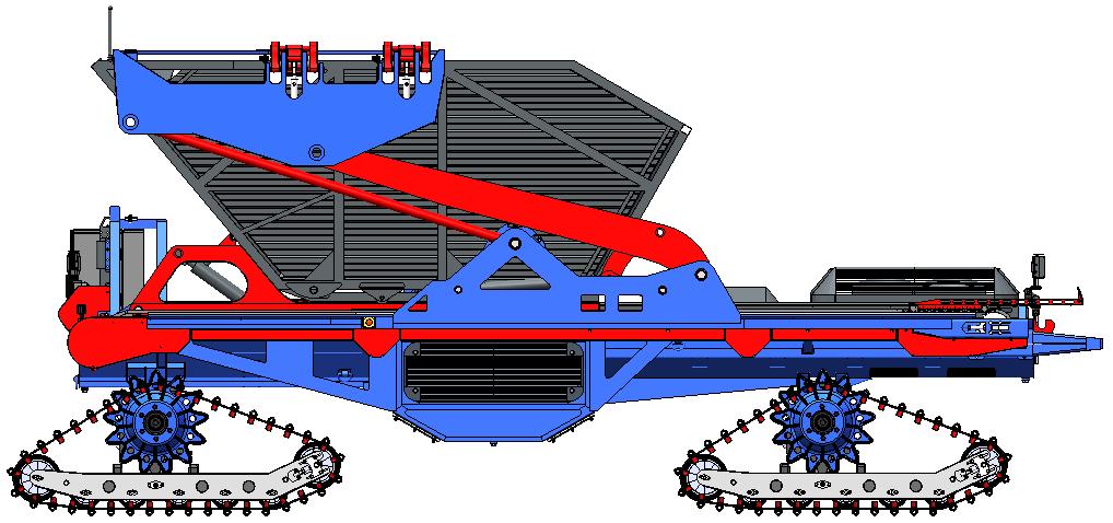 9) which is designed to protect the container against a runaway slip from the ABT platform both during transport and unloading of biomass.