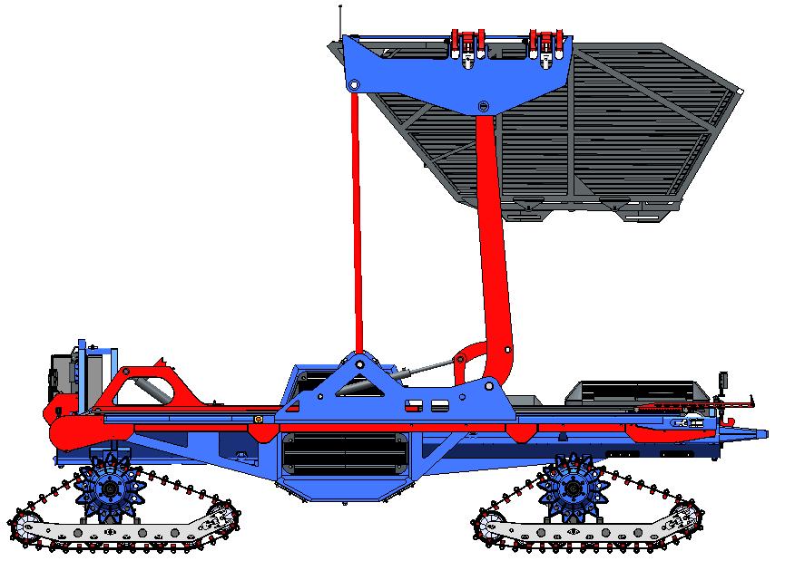 Before strength calculations, we defined forces acting on the supporting structure of the vehicle.