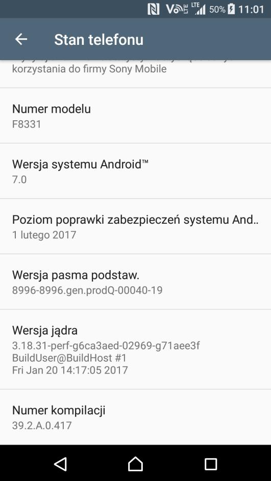 Na przykładzie telefonu Sony Xperia XZ Podstawowe wymagania 1. Aktywna usługa LTE na karcie sim 2. Aktywne usługi VoLTE i VoWifi na karcie sim 3.