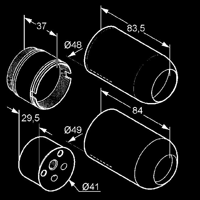 Produkty uzupełniające do modułu podtynkowego przedłużka długość 30 mm 73 006 00-00 220,20 adapter do zamienionych przyłączy