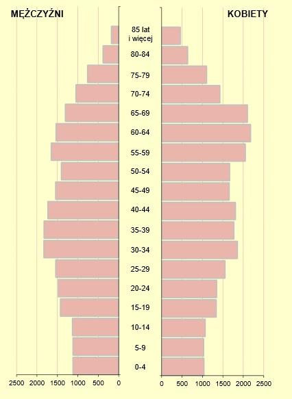 Wykres_Zał 9: Ludność Puław według płci i wieku w 2013 r.