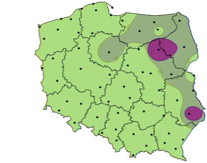 STREFY KLIMATYCZNE W POLSCE ZALEZNOŚCI OD PG P=98% warstwa podbudowy PG 46-16 PG 46-22 PG 46-28 PG 46-28 PG 46-22 PG 52-22 PG PG 52-22 52-28 PG 58-28 PG 58-34 27 MOŻLIWOŚĆ PODNIESIENIA GÓRNEJ