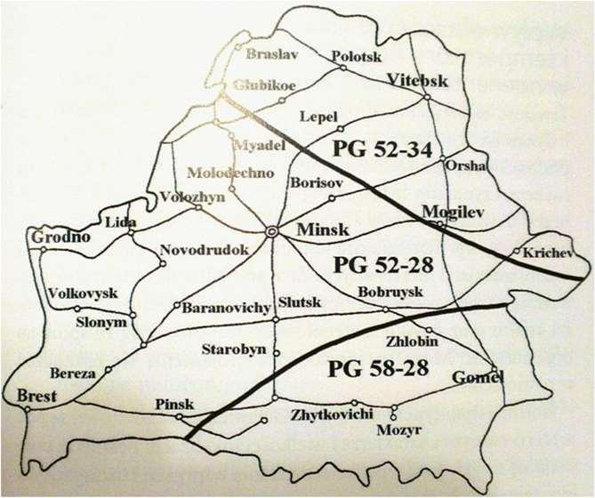 Białoruś PG 58-28 PG - INNE KRAJE Klimat umiarkowany, wpływy