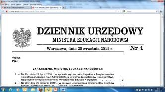 DZIAŁANIA PODEJMOWANE W PRZYPADKU STWIERDZENIA