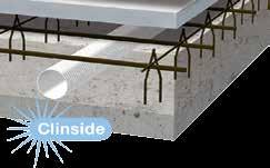 Warstwa izolacyjna Kanał o przekroju płaskim Zehnder ComfoTube flat 51 Warstwa betonowa Clinside to sprawdzony