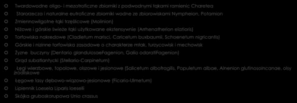 Co jest przedmiotem ochrony na obszarze Natura 2000 (typy siedlisk przyrodniczych, gatunki roślin i zwierząt, które uważa się za cenne i zagrożone wyginięciem w skali całej Europy)?