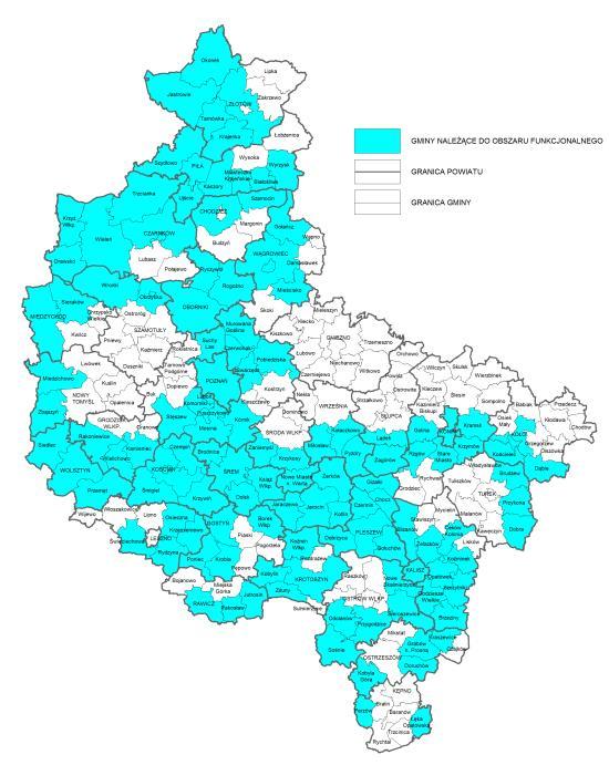 OBSZARY FUNKCJONALNE SZCZEGÓLNEGO ZJAWISKA W SKALI MAKROEKONOMICZNEJ OBSZARY OCHRONY GLEB DLA CELÓW PRODUKCJI ROLNEJ Do obszaru zaliczono : gminy o równym lub większym niż 70 pkt wskaźniku