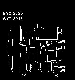 MAINS 4x4, 3/8 lub 1x1, 3/4 WYJŚCIE DRENAŻU / OUTLET OF DRAIN 3/8 1/2 WYMIARY (L x W x H) / DIMENSIONS (L x W x H) 730 x 300 x 750 mm ZASILANIE / POWER SUPPLY 380 V AC, 3 fazy, 50Hz pompa magnetyczna