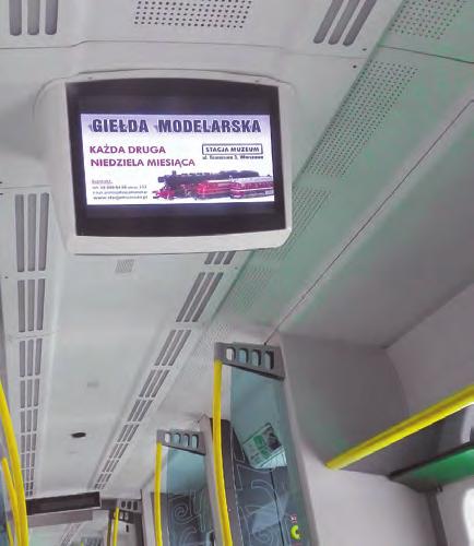 monitorów LCD umieszczonych w widocznym dla
