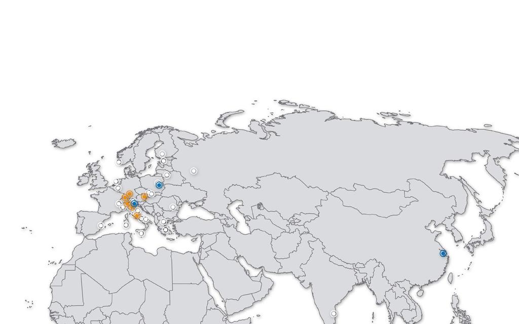 PARTNERZY Sprzedaż wyposażenia Store Van odbywa się poprzez sieć filii i dystrybutorów rozproszonych po całej Europie.