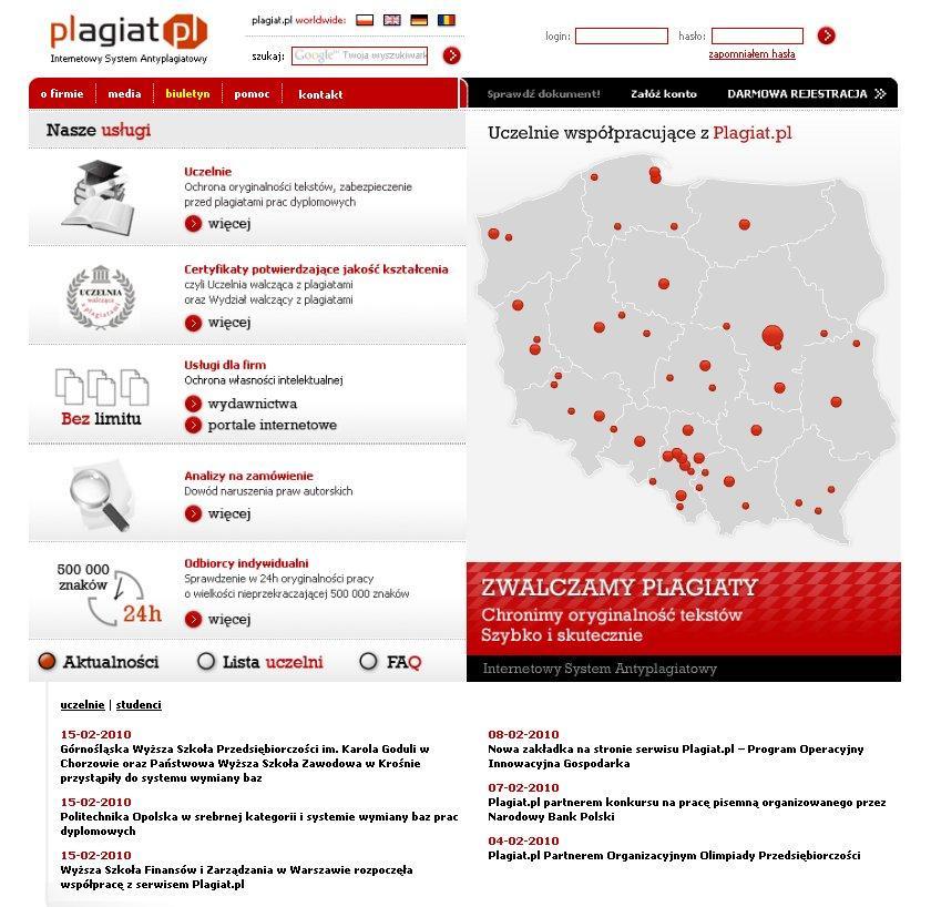 Instrukcja Użytkownika Systemu Antyplagiatowego Plagiat.pl System Plagiat.pl jest narzędziem informatycznym służącym do porównywania dokumentów tekstowych.