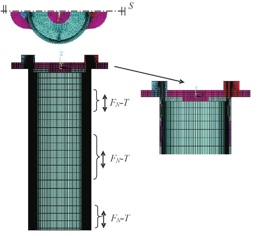 The analysis of operating conditions for valves... weight by density of the above-mentioned cylinder. The analysis was also simplified by the use of assembly symmetry.