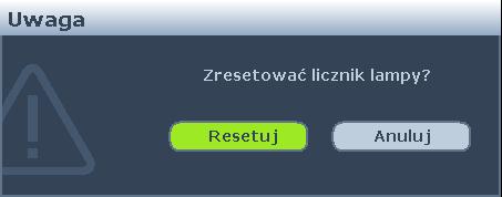 7. Dokręć śrubki, które mocują lampę w projektorze. Poluzowana śrubka może spowodować wykonanie połączenia w sposób nieprawidłowy i w rezultacie doprowadzić do wadliwego działanie urządzenia.