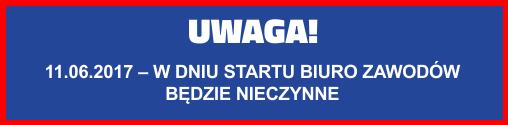 Miejsce Biura zawodów: Warszawa, Plac Teatralny Godziny otwarcia Biura zawodów: 10 czerwca 2017 (sobota) w godzinach: 10:00-19:00.