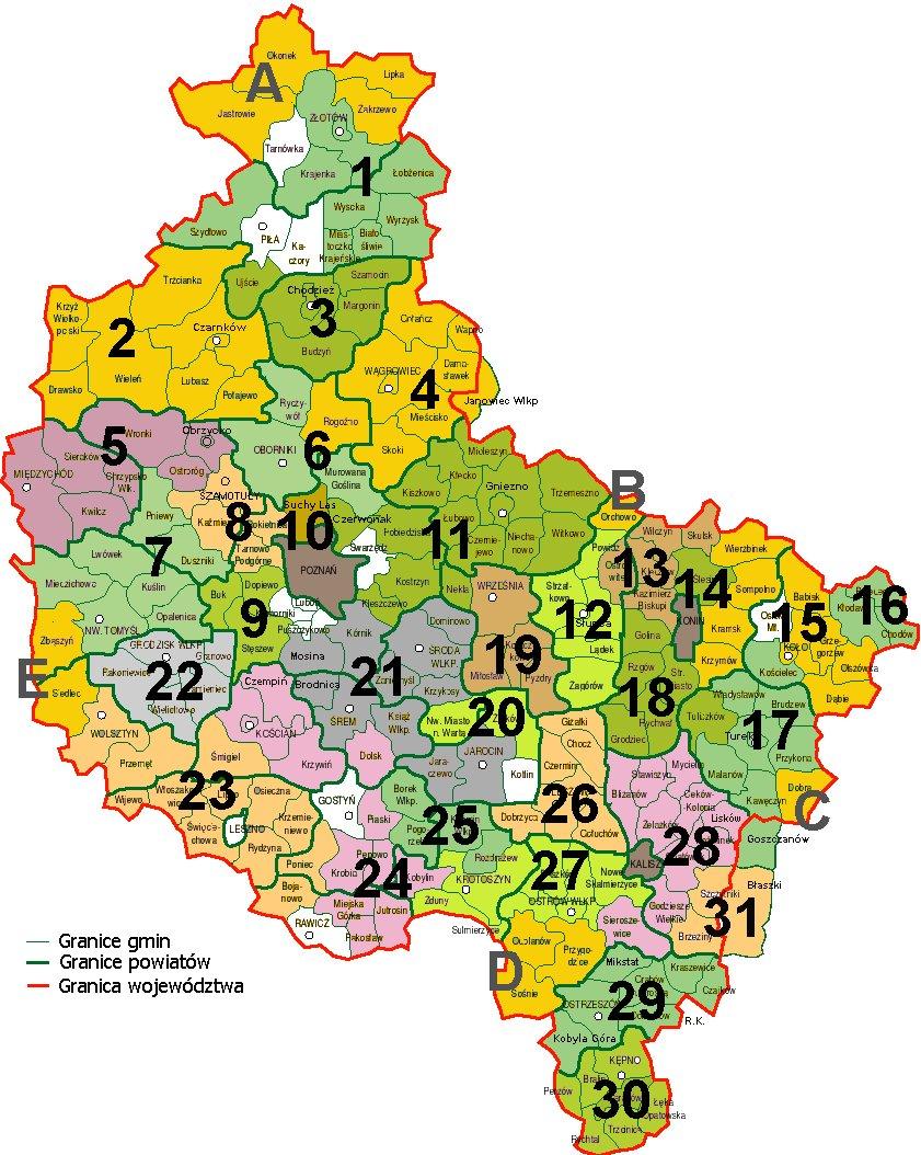 Lokalne Grupy Działania w Wielkopolsce 31 zarejestrowanych Lokalnych Grup Działania (1-31)