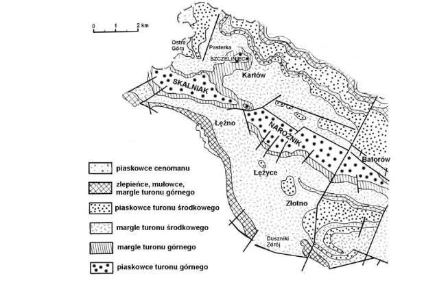 Zadanie 6 Poniższy tekst źródłowy zawiera informacje o budowie geologicznej i rzeźbie Gór Stołowych. Góry Stołowe zajmują centralną część niecki środkowosudeckiej, są więc górami inwersyjnymi tzn.