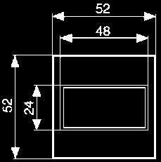 Licznik sumujący Elektroniczny licznik z sumą całkowitą 24x48 mm CP2 2293/2294 8 cyfrowy LCD, wysokość 7mm Wymienna bateria litowa.