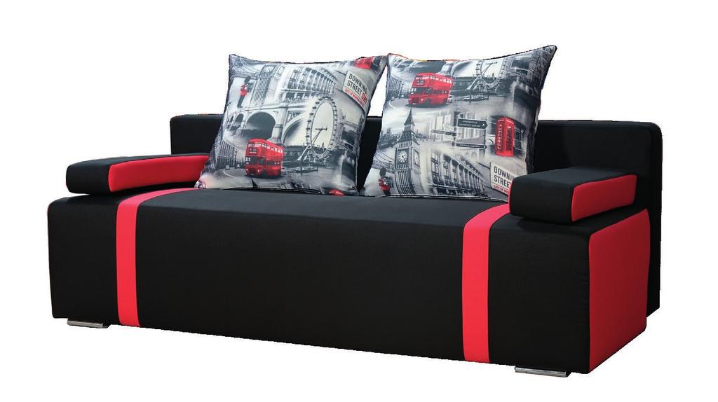 Sofa Nicea 89 cm 196 cm Sofa posiada funkcję spania, pojemnik