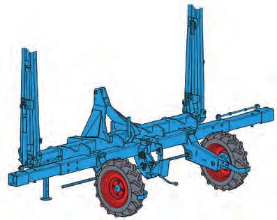 Taka prosta i ekonoiczna raa oże być wyposażona w układ zaczepowy ze sworzniai lub w zaczep półautoatyczny. Jej krótki zaczep oraz niejsza asa uożliwiają pracę z niejszyi ciągnikai.