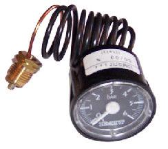 podłączenie z dołu / bottom connect /4 07649 Manometr z kapilarą Manometer with probe 0-6 bar, Ø40mm, podłączenie / connection /4 Rurki wodowskazu / Glass level 07655 Stirotecnica (MiniBaby) - Ø0 x