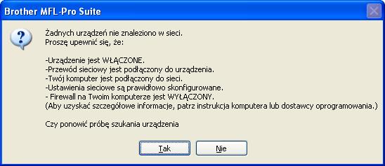 Sić przwodow Windows i j k l Jśli ndl występują prolmy z połącznim siciowym, dodj port 137 UDP. Jżli urządzni jst skonfigurown do prcy w sici, wyirz urządzni z listy, nstępni kliknij przycisk Dlj.