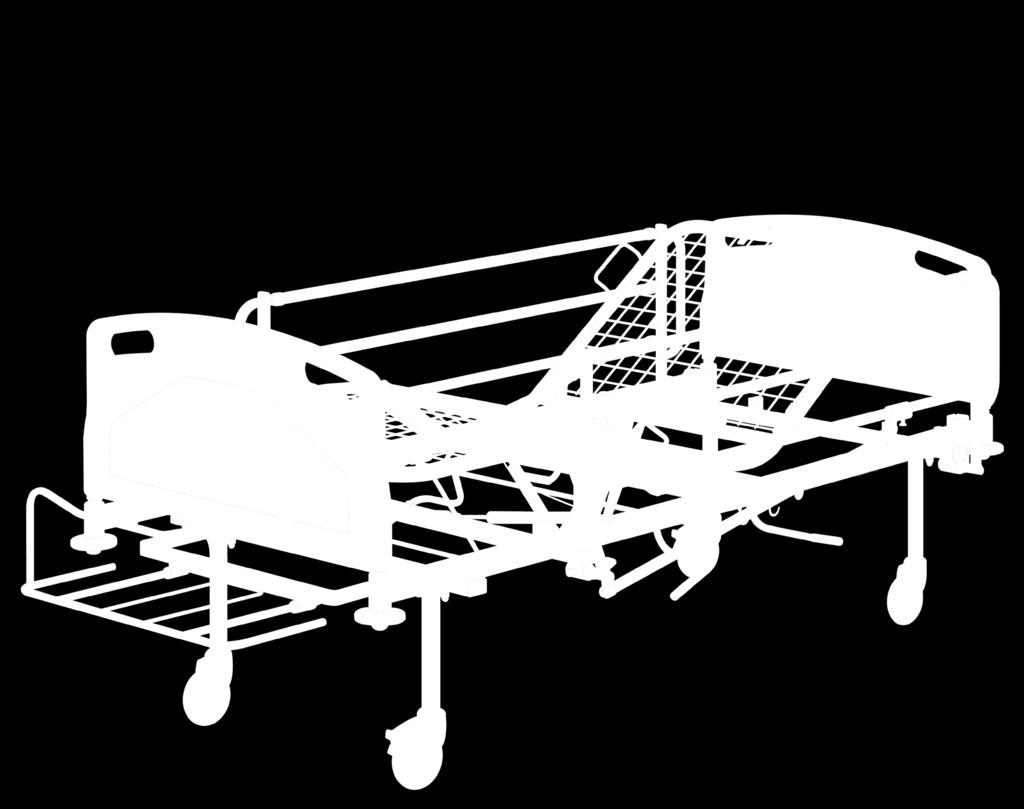 Wyjmowana siatka metalowa Łóżko rehabilitacyjne LP-05 Poręcz boczna Łóżko rehabilitacyjne LP-05 dwusegmentowe