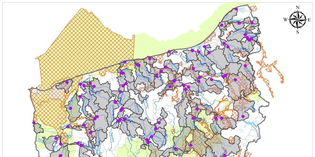 W jednolitych częściach wód objętych monitoringiem diagnostycznym, wykonano ocenę stanu/potencjału ekologicznego i chemicznego.