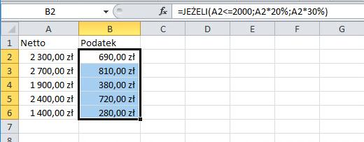 [15/27] Excel dowolne operatory obliczeń porównawczych. Patrz poniżej: Operatory obliczeniowe w formułach.