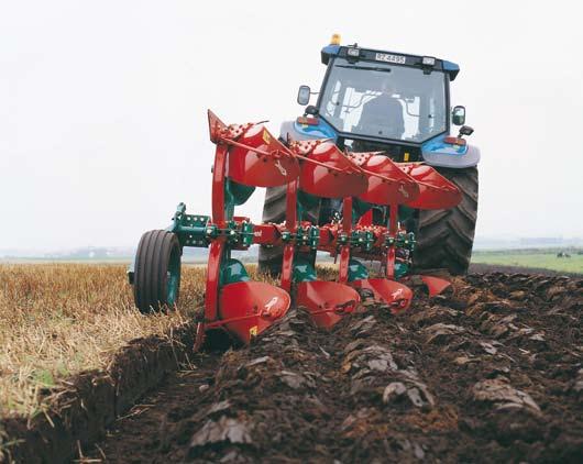 Pługi zawieszane obracalne EM/LM, ED/LD, Kverneland 150 B Z system auto-reset po prostu orzesz, gdy trafi sz na przeszkodę korpus lub korpusy automatycznie