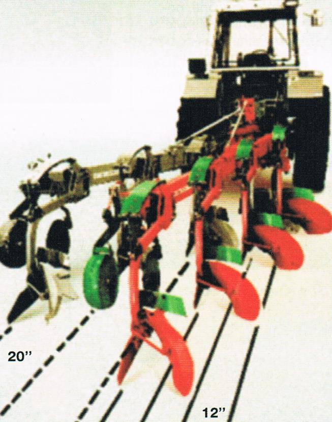 osi wykorbionej. W obecnie produkowanych, nowoczesnych pługach istnieje możliwość zmiany szerokości korpusów. 4.