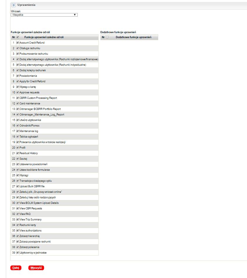 CitiManager Skrócona instrukcja obsługi dla Administratorów programu Resetowanie zapomnianego 3. Wybierz Firmę, w ramach której delegujesz uprawnienia oraz wybierz opcję Osoba nieposiadająca karty. 4.