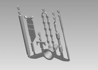 Rys. 1. Model stosowanych próbek do badań Fig. 1. Model of the samples for research Tabela 1. Parametry odlewania ciśnieniowego Table 1.