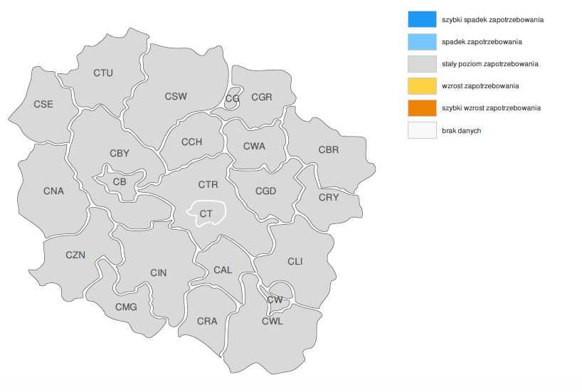 Według prognozy na 2017 rok poszczególne zawody z uwagi na podobieństwo wykonywanych zadań zostały ujęte w 165 grup. Do grupy zawodów: Technicy budownictwa zalicza się zawód technik budownictwa.