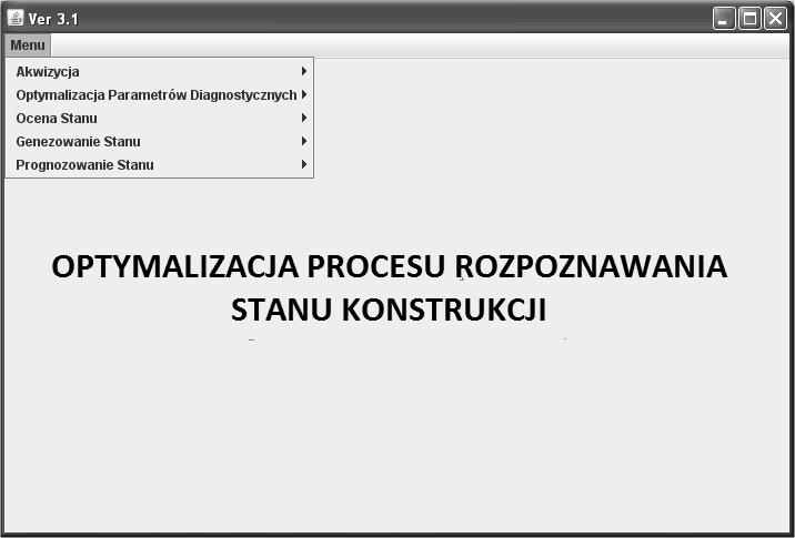 { 1,, 0,, 0 } - konstrukcja niezdatna, lokalizacja uszkodzenia stan s i ( 1 oznacza, że wartość y 1 =y 1g ), { 1,, 1,, 0 } - konstrukcja niezdatna, lokalizacja uszkodzenia stan s i+1 ( 1 oznacza, że