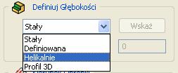 83. Definiowanie Geometrii W polu Geometria, wybierz z listy już zdefiniowany Profil.