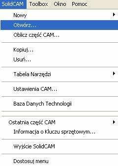 W procesie definiowania Operacji należy określić obrabianą geometrię,narzędzie i wiele parametrów technologicznych 1.