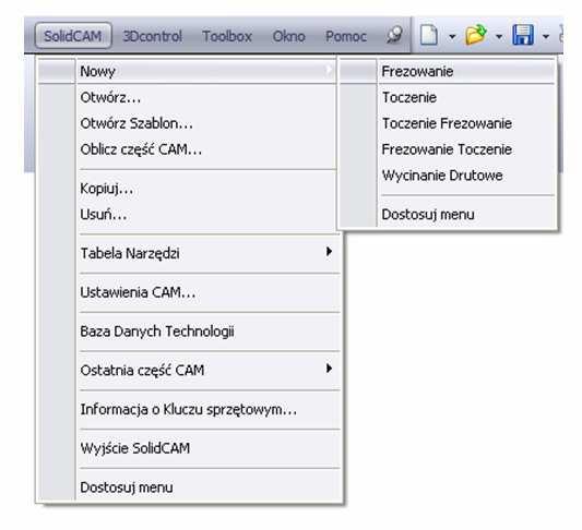 1. Ładowanie modelu z SolidWorks Załaduj model Exercise3.sldprt umieszczony w folderze Exercises. Model ten zawiera wiele cech z których składa się bryła modelu. 2.