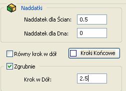 Zdefiniuj Górny Poziom klikając na ścianę modelu jak pokazano obok Zatwierdź definiowanie Górnego Poziomu Pracy przyciskiem.