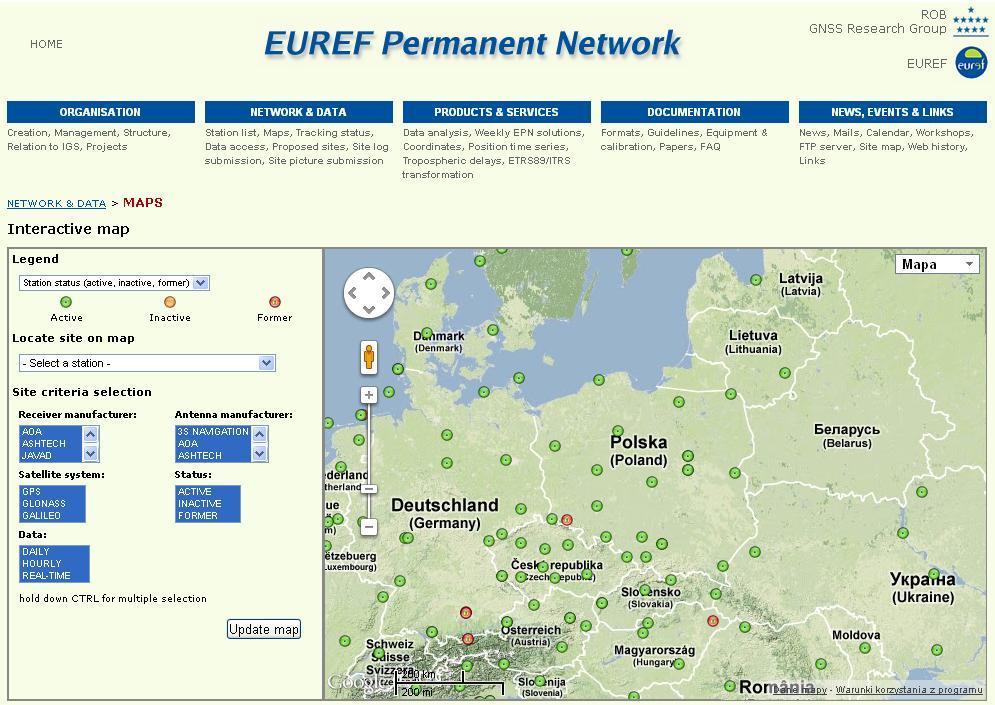 Podkomisja EUREF Główny Urząd Geodezji i Kartografii zgodnie z założeniami dyrektywy INSPIRE wprowadził jednolity system odniesienia ETRS89 obowiązujący dla krajów Unii Europejskiej.