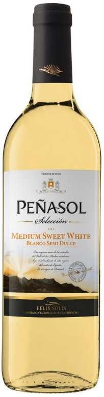 HISZPANIA - Felix Solis PenasolWhite Medium-Sweet VinodelaTierradeCastilla Airen białe/półsłodkie Cena: 14,50 zł netto Jasnożółty kolor. W smaku bardzo przyjemne wyraźnie słodkie z lekką kwasowością.