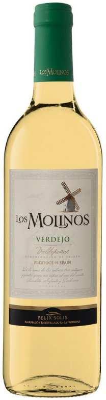Los Molinos White (srewcap) DO Valdepenas Verdejo Cena: 14,50 zł netto Blado-cytrynowe ze złotymi refleksami. Świeże i intensywne, pełne kwiatowych i owocowych aromatów.