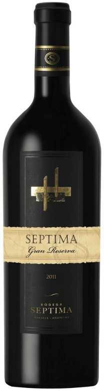 Septima Gran Reserva DO Mendoza, Bodega Septima Malbec, Cabernet Sauvignon, Tannat Cena: 79,90 zł netto Wino o intensywnym czerwonym kolorze z ceglanymi refleksami.