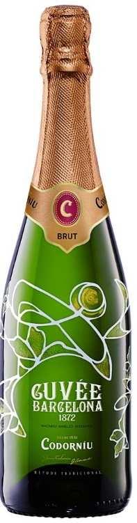 HISZPANIA - Codorniu/Cava - Wina musujące Cuvee Barcelona BRUT DO Cava Metode Tradicional Macabeu,