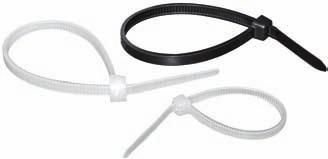 Opaski kablowe Opaski kablowe białe i czarne - typu CT Dane techniczne Służą do łączenia w wiązki przewodów elektrycznych, rurek, węży itp.