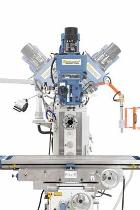 Wychylna głowica wrzeciona w zakresie od -90 do -90 do różnorodnych zadań.