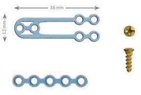 Fig. 3. Investigated elements [8] The objects of the examination were plate implants used in osteosynthesis of mandible bone fragments.