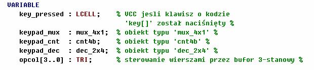 roblem 1 Naciśnięcie dwóch klawiszy jednocześnie może doprowadzić do zwarcia wyjść row[] co może spowodować uszkodzenie układu Rozwiązanie polega na