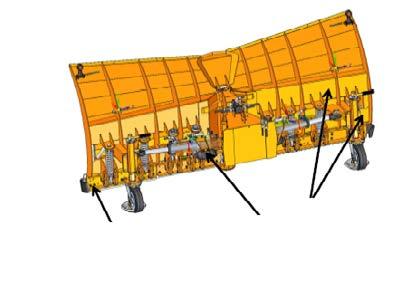 jednoczęściową hydrauliczne zabezpieczenie uchylania odkładnicy z możliwością regulacji siły hydrauliczny skręt