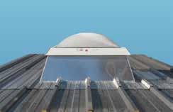 Rozmiary podpór (ram okiennych): 78 98 78 118 78 140 78 160 Kopułkowe świetliki dachowe Dostępne w